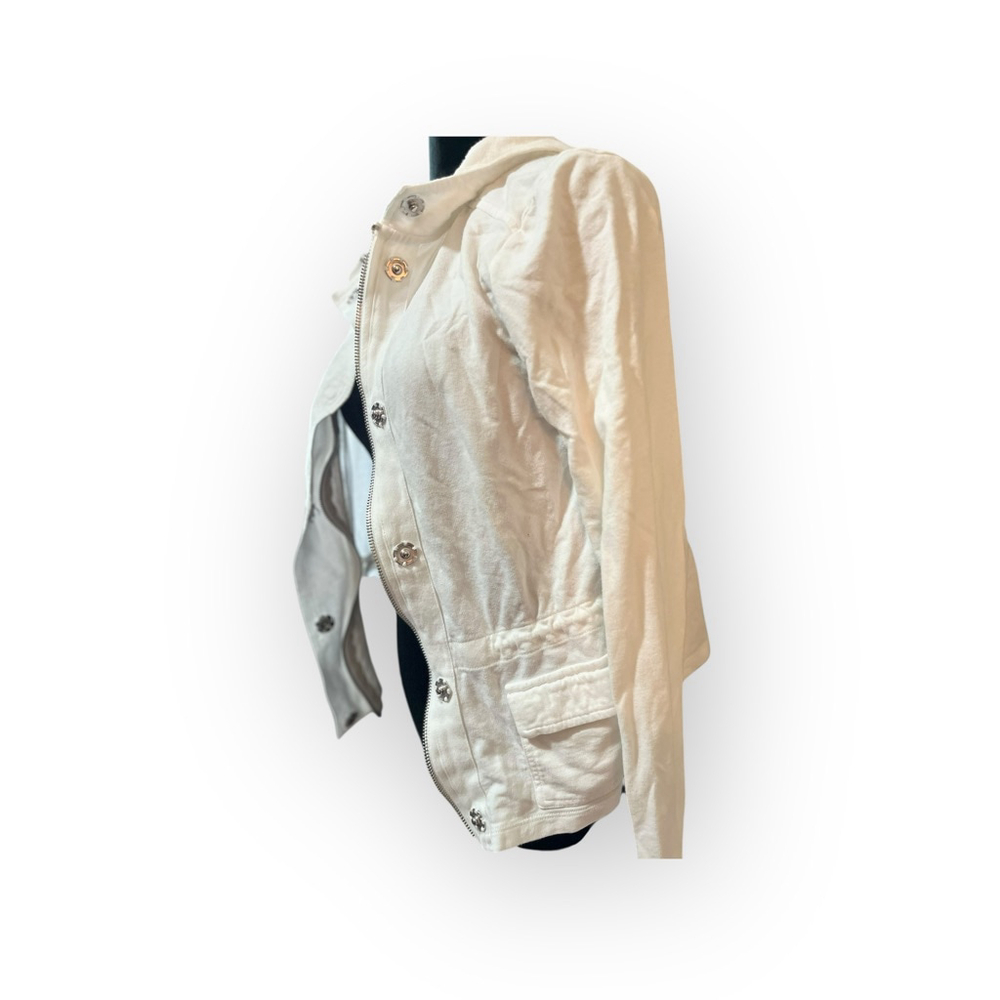 EUC Women's Banana Republic White Utility Jacket M - Picture 2 of 6